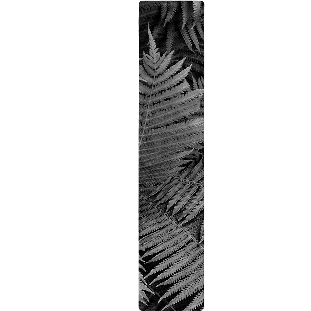 Black And White Fern Leaf Print Table Runner