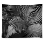 Black And White Fern Leaf Print Tapestry