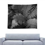 Black And White Fern Leaf Print Tapestry