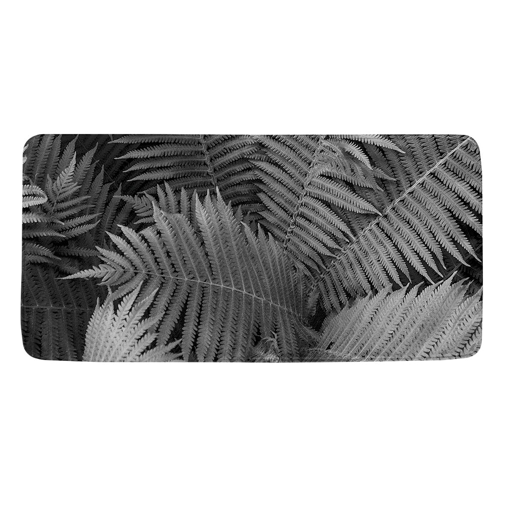 Black And White Fern Leaf Print Towel