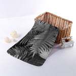 Black And White Fern Leaf Print Towel