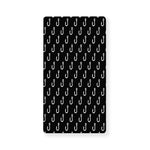 Black And White Fishing Hooks Print Baby Crib Sheet