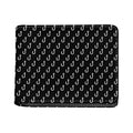 Black And White Fishing Hooks Print Bifold Wallet