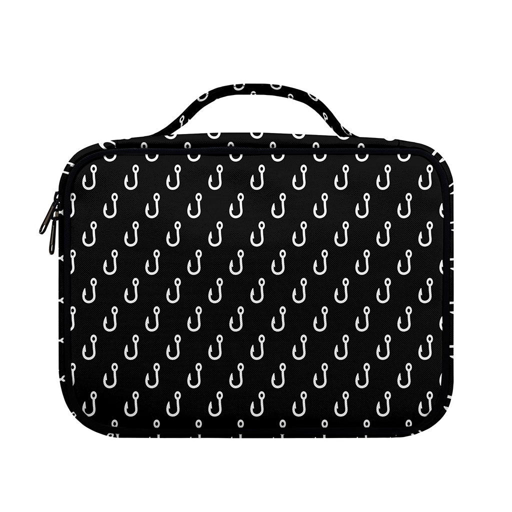 Black And White Fishing Hooks Print Briefcase Bible Bag
