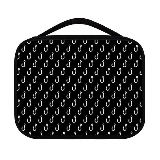 Black And White Fishing Hooks Print Classic Bible Case