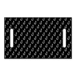 Black And White Fishing Hooks Print Golf Cart Seat Cover
