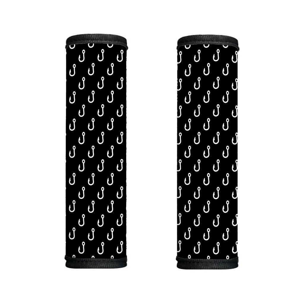 Black And White Fishing Hooks Print Handle Covers