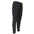Black And White Fishing Hooks Print Men's Compression Pants