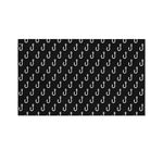 Black And White Fishing Hooks Print Polyester Flag