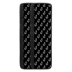 Black And White Fishing Hooks Print Refrigerator Handle Covers