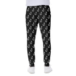 Black And White Fishing Hooks Print Scuba Joggers