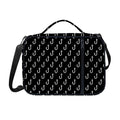 Black And White Fishing Hooks Print Shoulder Strap Bible Bag