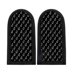 Black And White Fishing Hooks Print Skillet Handle Cover
