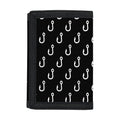Black And White Fishing Hooks Print Trifold Wallet