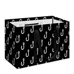 Black And White Fishing Hooks Print Utility Tote Bag