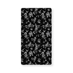 Black And White Flower Print Baby Crib Sheet