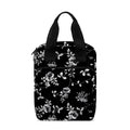 Black And White Flower Print Bible Tote Bag