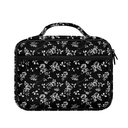 Black And White Flower Print Briefcase Bible Bag