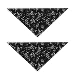 Black And White Flower Print Dog Bandana