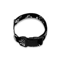 Black And White Flower Print Dog Collar