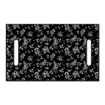 Black And White Flower Print Golf Cart Seat Cover