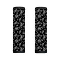 Black And White Flower Print Handle Covers