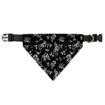 Black And White Flower Print Over The Collar Dog Bandana