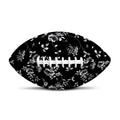 Black And White Flower Print Rugby Ball