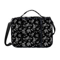 Black And White Flower Print Shoulder Strap Bible Bag