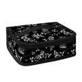 Black And White Flower Print Small Lunch Bag