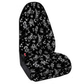 Black And White Flower Print Waterproof Car Seat Cover