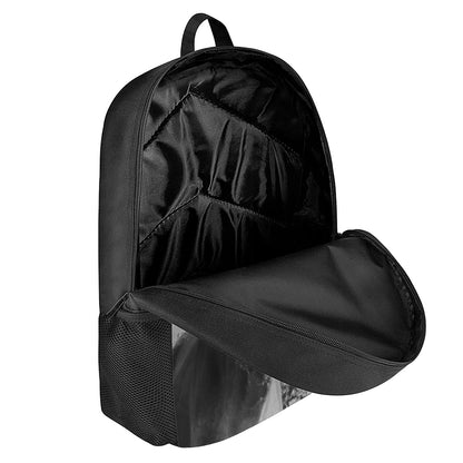 Black And White Funny Donkey Print 17 Inch Backpack