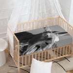 Black And White Funny Donkey Print Baby Crib Sheet