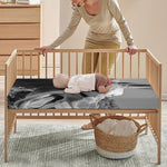 Black And White Funny Donkey Print Baby Crib Sheet