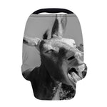 Black And White Funny Donkey Print Baby Seat Cover