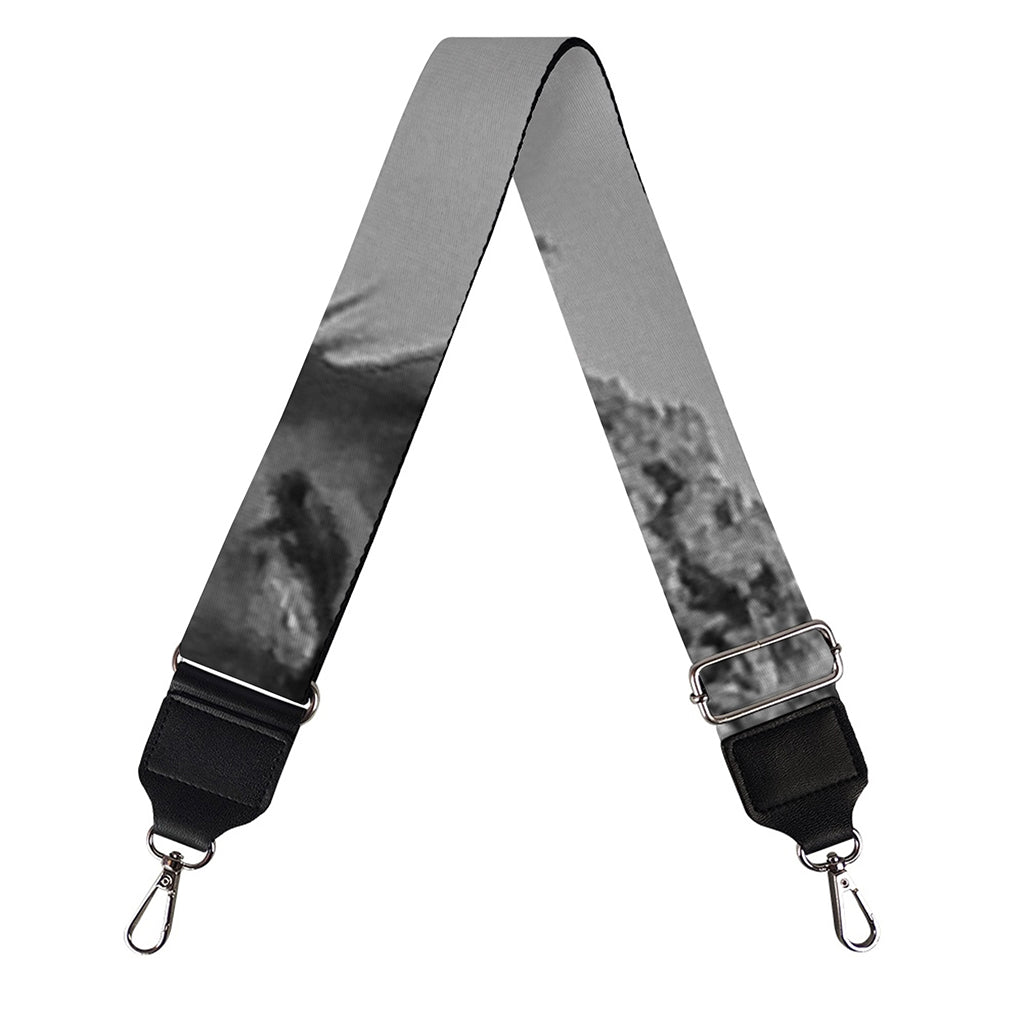 Black And White Funny Donkey Print Bag Strap