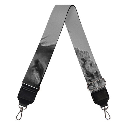 Black And White Funny Donkey Print Bag Strap