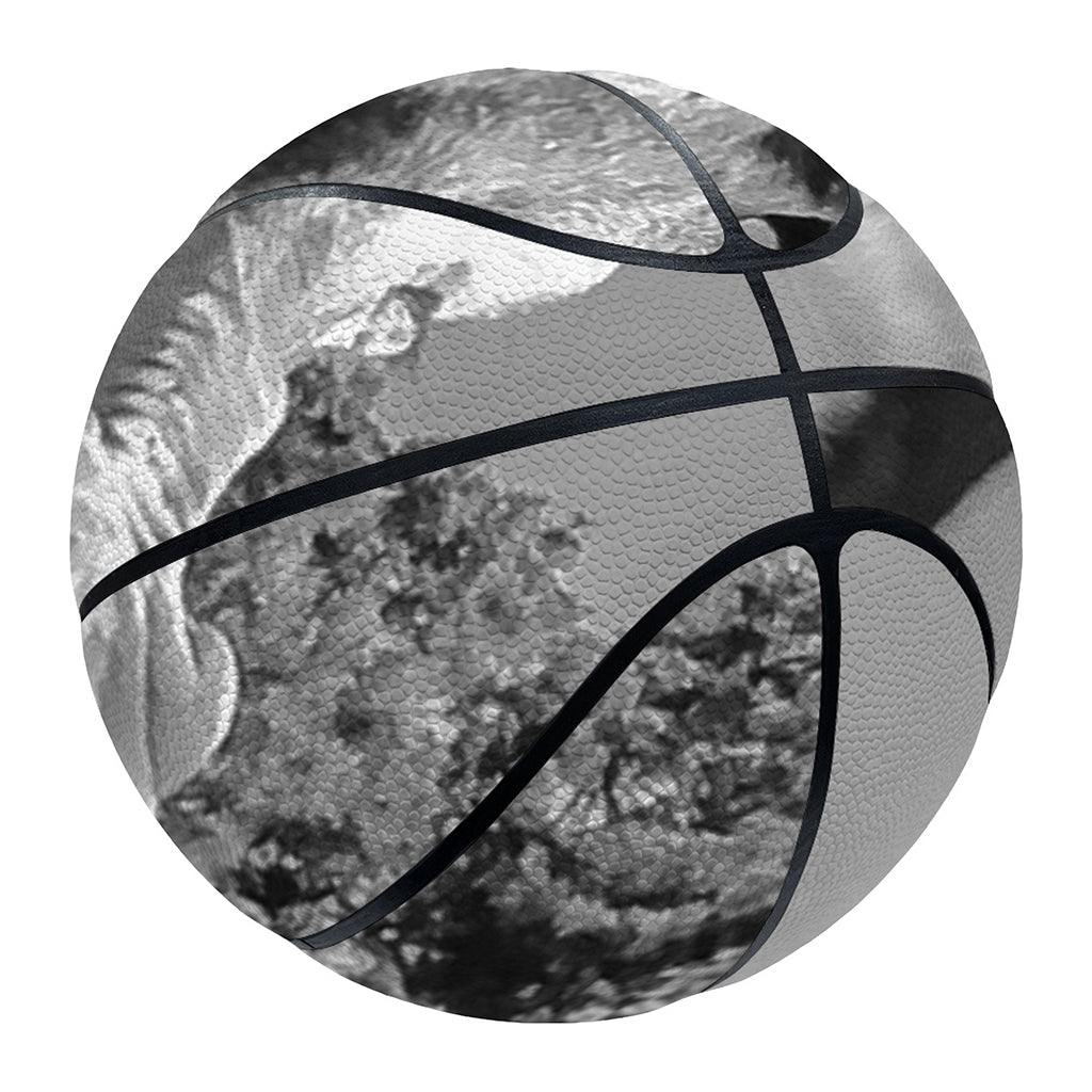 Black And White Funny Donkey Print Basketball