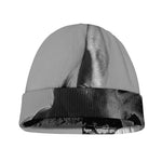 Black And White Funny Donkey Print Beanie