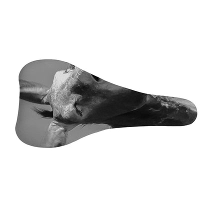 Black And White Funny Donkey Print Bicycle Seat Cover