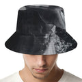 Black And White Funny Donkey Print Bucket Hat