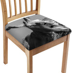 Black And White Funny Donkey Print Chair Cushion Cover