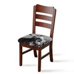 Black And White Funny Donkey Print Chair Cushion Cover