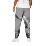 Black And White Funny Donkey Print Cotton Pants