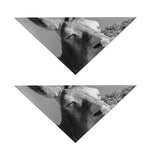 Black And White Funny Donkey Print Dog Bandana