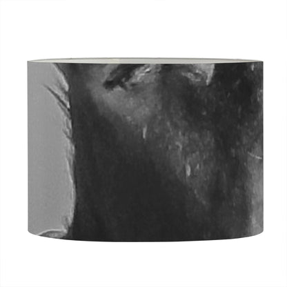 Black And White Funny Donkey Print Drum Lamp Shade