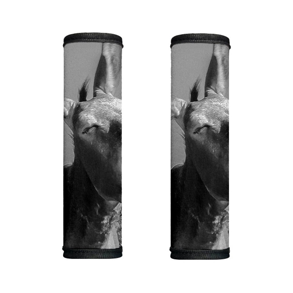 Black And White Funny Donkey Print Handle Covers