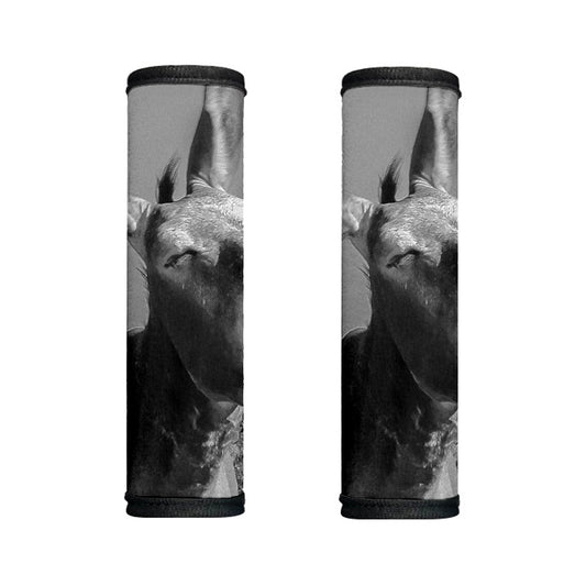 Black And White Funny Donkey Print Handle Covers