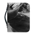 Black And White Funny Donkey Print Leather Bible Cover
