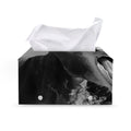 Black And White Funny Donkey Print Leather Tissue Box Cover